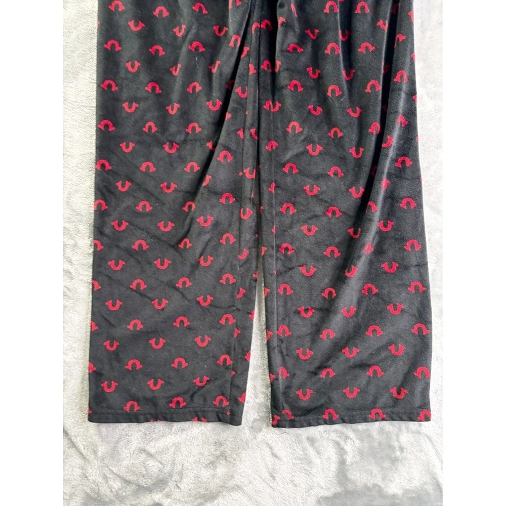 True Religion Loungewear Men's Pajama Pants M Black Elastic Waistband